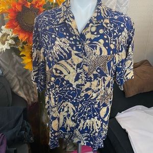 Bedazzled short sleeve blouse